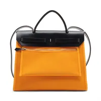 エルメス エールバッグジップPM トワルミリタリー ムタード シルバー金具 ＡＢランク