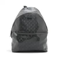 グッチ GGインプリメ レザー バックパック/リュック ブラック ＡＢランク