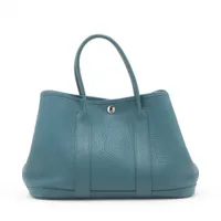 エルメス ガーデンパーティ30 TPM ネゴンダ ブルータラサ シルバー金具