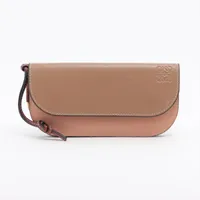ロエベ ゲート レザー ロングコート ベージュ ＡＢランク