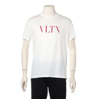 ヴァレンティノ VLTNロゴ コットン Tシャツ ホワイト ＡＢランク