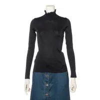 エルメス シルク カットソー 22AW ブラック Ａランク