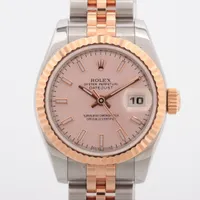 ロレックス デイトジャスト 179171 SS×PG AT ピンク文字盤