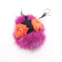 フェンディ バグズモンスター ファー チャーム パープル ABランクの