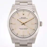 ロレックス オイスターパーペチュアル 124200 SS AT シルバー文字盤
