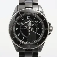 シャネル J12 ラパウザ 38mm H7609 SS×CE AT 黒文字盤 Ａランク