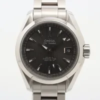 オメガ シーマスターアクアテラ 2517.50 SS QZ 黒文字盤 ABランクの