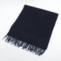 エルメス ロゴ カシミヤ マフラー ネイビー ＳＡランク