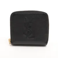 イヴサンローラン YSLロゴ TGN568985 レザー コンパクトウォレット ブラック ＡＢランク