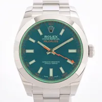 ロレックス ミルガウス Zブルー 116400GV SS AT 青文字盤 Ａランク