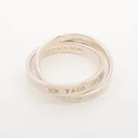 ティファニー 1837インターロッキングサークル 925 リング シルバー ＡＢランク
