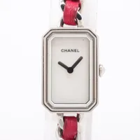 シャネル プルミエールロック H5313 SS×革 QZ シェル文字盤