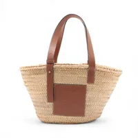 25SS 定番カゴバッグ【LOEWE】アナグラム ミディアム ラフィア 楽天市場】【美品】ロエベ ハンドバッグ かごバッグ アナグラム