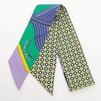 エルメス カレ90 Frontaux et Cocardes シルク スカーフ AB