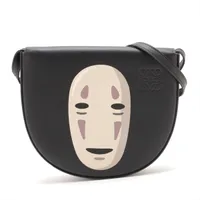 ロエベ×スタジオジブリ レザー チャーム ブラウン×ベージュ SA