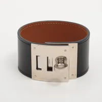 エルメス ケリードッグ レザー ブレスレット □R:2014 ブラック ＡＢランク