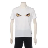 フェンディ モンスター コットン Tシャツ 19年 ホワイト ＡＢランク