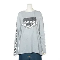 MM6 コットン ロングTシャツ 21SS グレー ＡＢランク