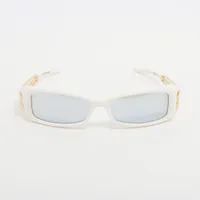 ジェントルモンスター WIRE LIP プラスチック サングラス ホワイト Ａランク