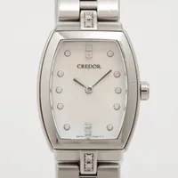 セイコー クレドールアクア 5A70-0AF0 SS QZ シェル文字盤