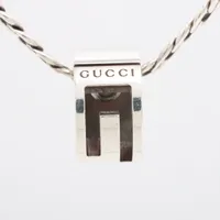 ◇グッチ◇663719/シルク/ネックボウ/GGプリント/ホースビット
