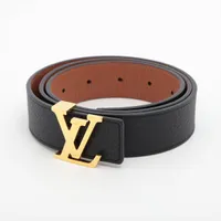 ヴィトン サンチュール LV イニシャル M9521 トリヨンクレマンス ベルト JJ4251 ブラック×ブラウン ＡＢランク