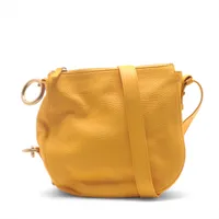 バーバリー タッシェ レザー ショルダーバッグ イエロー