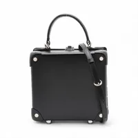 グローブトロッター センテナリー ロンドンスクエア ヴァルカンファイバー 2WAYハンドバッグ ブラック ＡＢランク