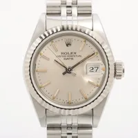 ロレックス デイトジャスト 69174 SS×WG AT シルバー文字盤 ＡＢランク