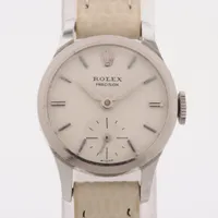 ロレックス プレシジョン SS×社外革 手巻き 白文字盤