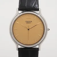 クレドール クレドール GCAR051 SS×革 QZ シャンパン文字盤