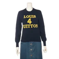 ヴィトン コットン ニット 23AW ネイビー ＡＢランク