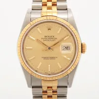 ロレックス デイトジャスト 16233 SS×YG AT シャンパン文字盤