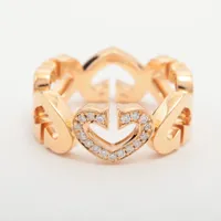 カルティエ Cハート ダイヤ 750(PG)