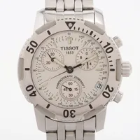 ティソ SS QZ シルバー文字盤