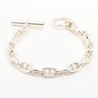 エルメス シェーヌダンクルMM 925 ブレスレット シルバー ＡＢランク