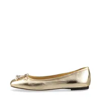 ジミーチュウ ELME FLAT レザー フラットパンプス ゴールド ＡＢランク