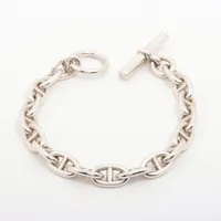 エルメス シェーヌダンクルMM 925 ブレスレット シルバー ＡＢランク