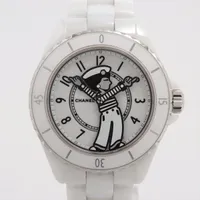 シャネル J12 マドモアゼル ラパウザ H7481 SS×CE AT 白文字盤