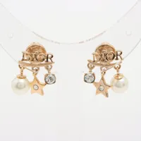 ディオール Lucky Dior ラッキー ディオール フェイクパール ピアス(両耳用) ゴールド ＡＢランク
