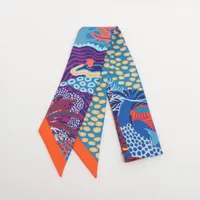 エルメス ツイリー Under the Waves シルク スカーフ ブルー ＡＢランク