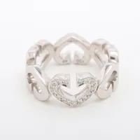 カルティエ Cハート ダイヤ 750(WG)