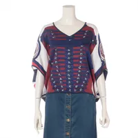 エルメス シルク 半袖ニット 20SS マルチカラー ＡＢランク