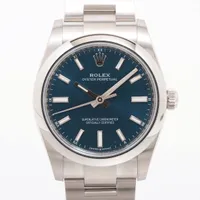 ロレックス オイスターパーペチュアル 124200 SS AT 青文字盤