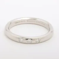 ティファニー スタッキングバンド 3P ダイヤ Pt950