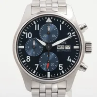 IWC パイロットウォッチ クロノグラフ 41 IW388102 SS AT 青文字盤 ＡＢランク