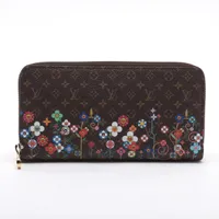 ヴィトン LV × TM ジッピーウォレット M14162 ブラウン ＡＢランク