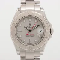 ロレックス ヨットマスター 168622 SS×PT AT スレート文字盤