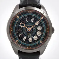 シチズン カンパノラ コスモサイン AA7804-10E SS×革 QZ 黒文字盤 Ａランク