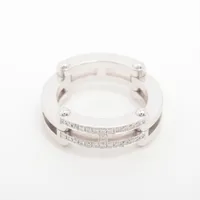エルメス Hロゴ ダイヤ 750(WG) ＡＢランク